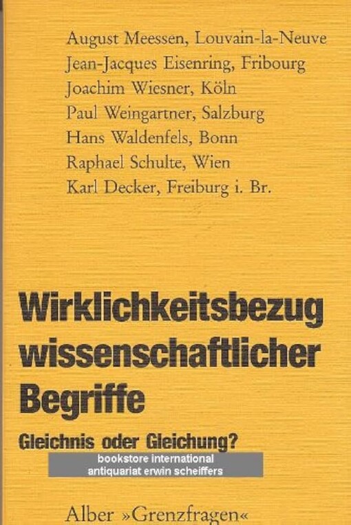 Wirklichkeitsbezug wissenschaftlicher Begriffe :