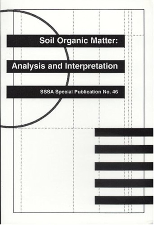 Soil organic matter :analysis and interpretation