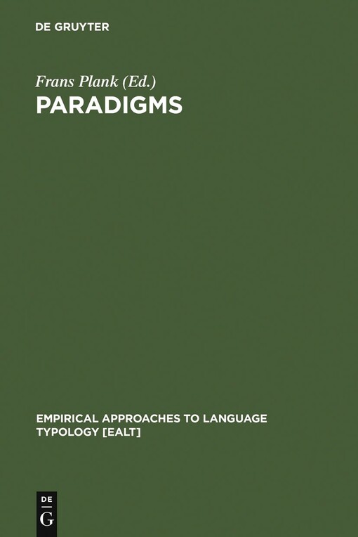 Paradigms :the economy of inflection