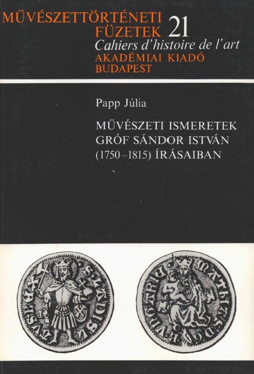 Műveszéti ismeretek gróf Săndor István (1750-1815) irásaiban
