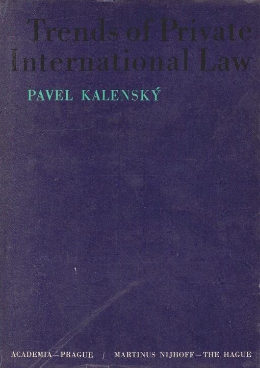 Trends of private international law