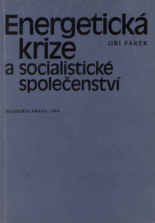 Energetická krize a socialistické společenství