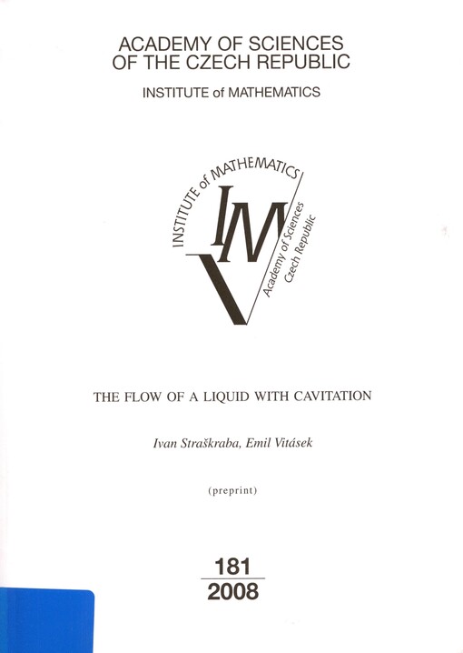The flow of a liquid with cavitation