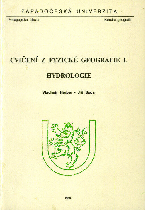 Cvičení z fyzické geografie I : hydrologie