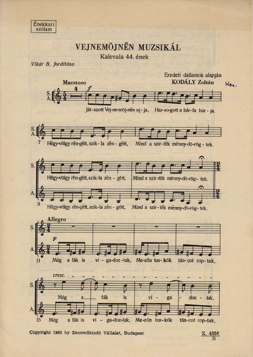 Vejnemöjnën muzsikál : Kalevala, 44. ének