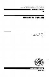 Maladies rhumatismales :Rapport d'un Groupe scientifique de l'OMS