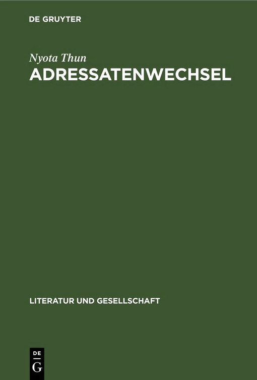 Adressatenwechsel :