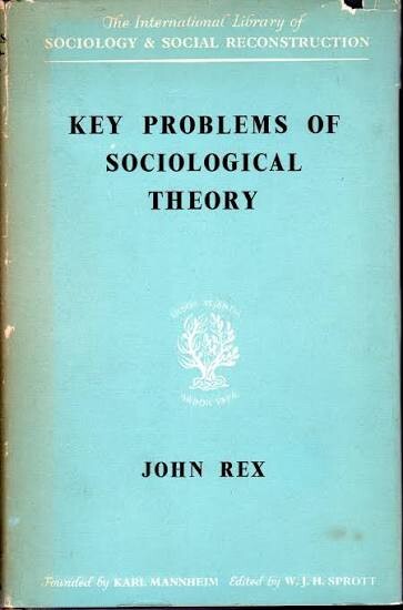 Key Problems of Sociological Theory (International Library of Society)