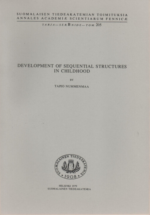 Development of sequential structures in childhood