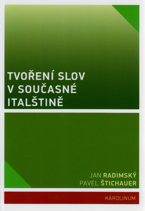 Tvoření slov v současné italštině