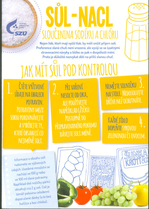 Sůl-NACL sloučenina sodíku a chlóru Jak mít sůl pod kontrolou