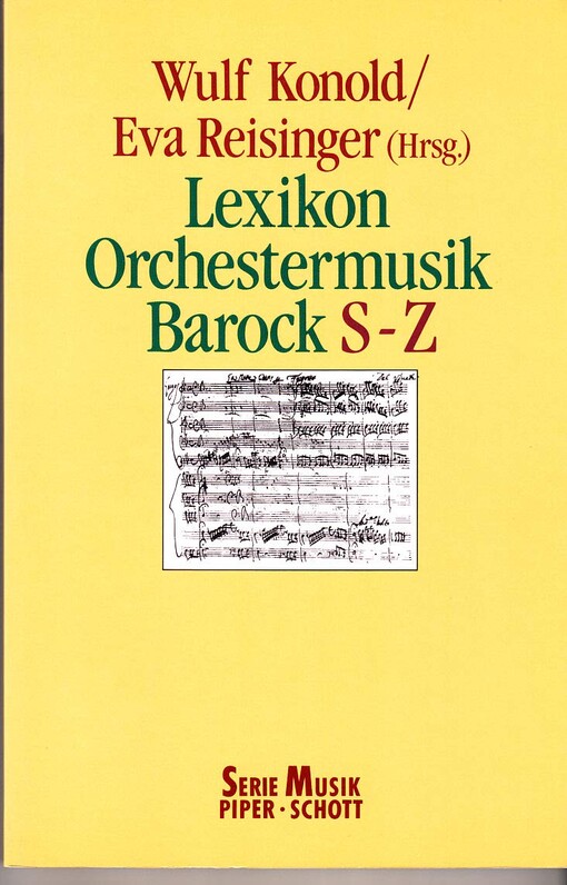 Lexikon Orchestermusik Barock.S-Z