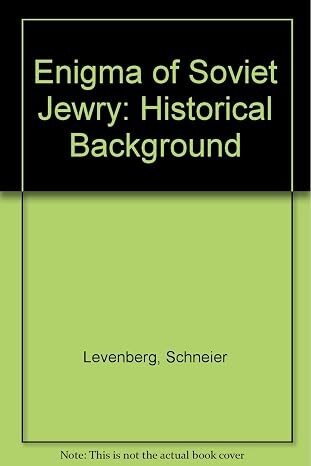 The enigma of Soviet Jewry :historical background