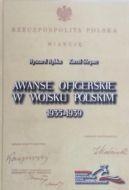 Awanse oficerskie w Wojsku Polskim 1935-1939 /