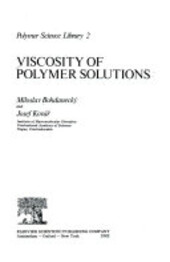 Viscosity of polymer solutions