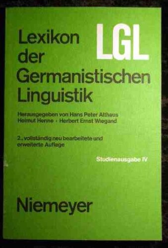 Lexikon der Germanistischen Linguistik