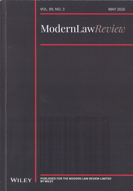 The modern law review