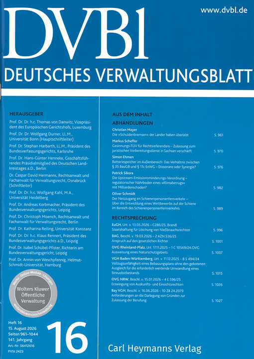 Deutsches Verwaltungsblatt