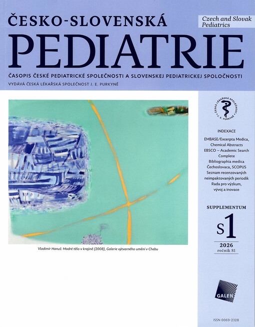 Československá pediatrie : časopis České a Slovenské pediatrické společnosti