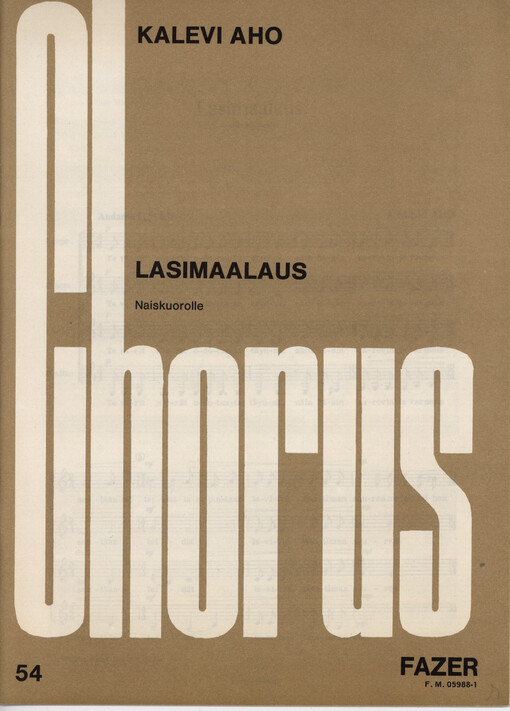 Lasimaalaus : Naiskuorolle