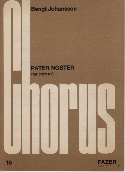 Pater Noster : per coro a 3