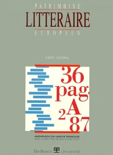 Patrimoine littéraire européen.