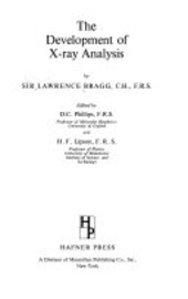 The development of X-ray analysis /