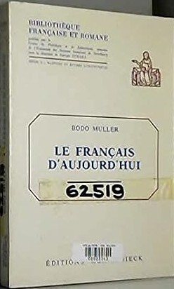 Le français d'aujourd'hui