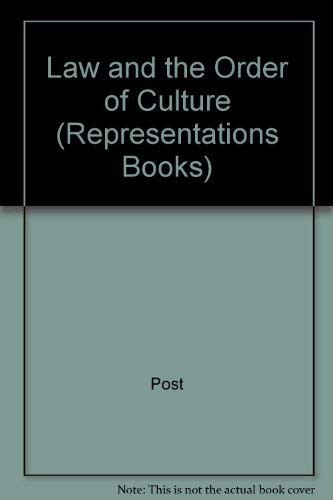 Law and the order of culture