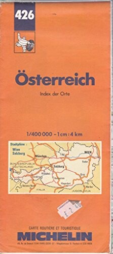 Michelin Country Map: Austria (Michelin Main Road Maps) (French Edition)