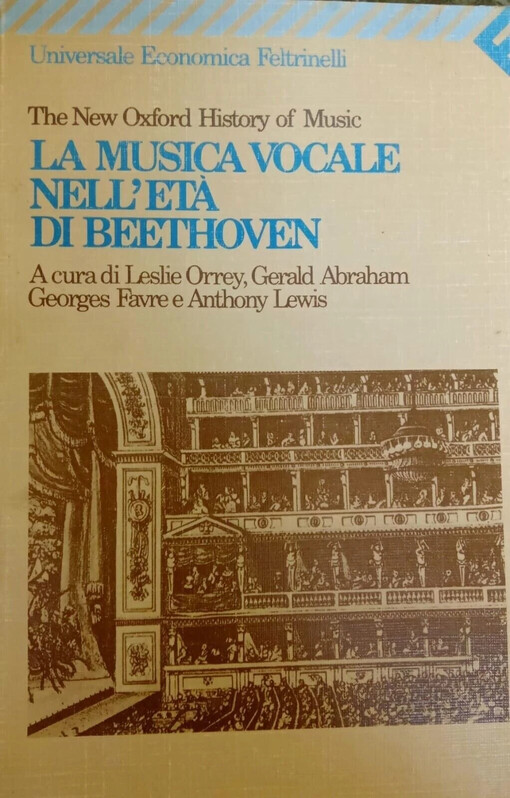 La musica vocale nell'età di Beethoven /
