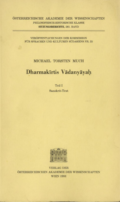 Dharmakírtis Vádanyáyah :sanskrit-text,Teil I
