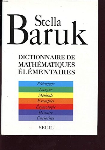 Dictionnaire de mathématiques élémentaires :