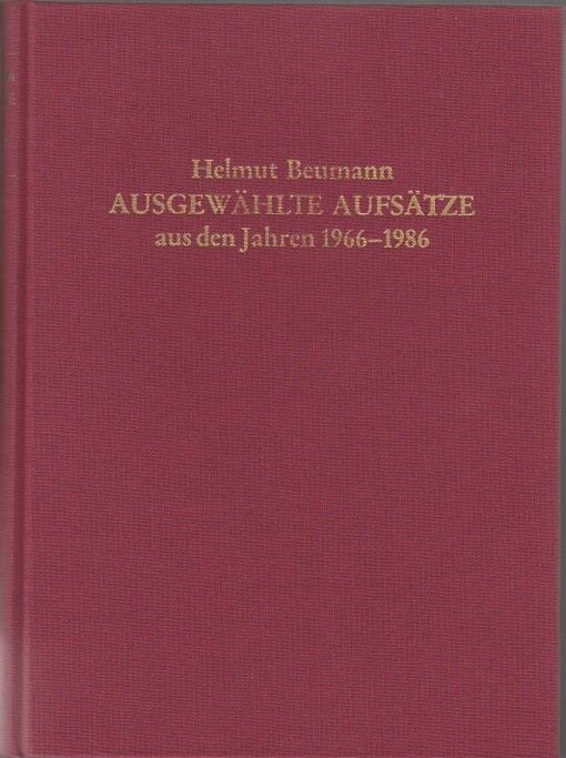 Ausgewählte Aufsätze aus den Jahren 1966-1986 :Festgabe zu seinem 75. Geburtstag