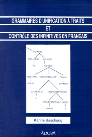 Grammaires d'unification à traits et contrôle des infinitives en français