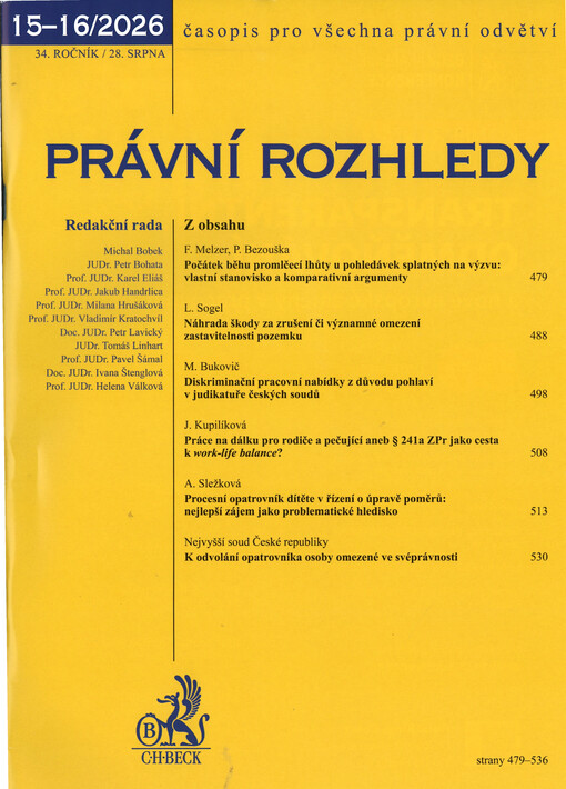Právní rozhledy : časopis pro všechna právní odvětví