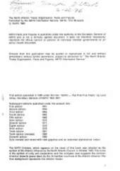 The North Atlantic treaty organisation :facts and figures