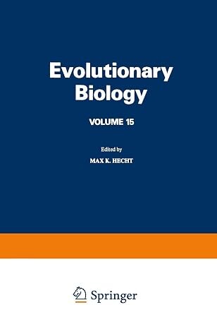 Evolutionary Biology.