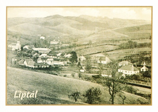 Liptál pohled na Liptál od Františka Plachého, 1927