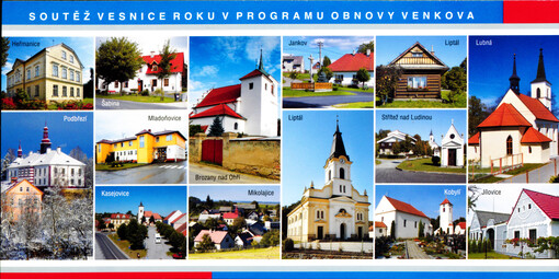 Soutěž Vesnice roku v programu obnovy venkova vítězové krajských kol v roce 2006