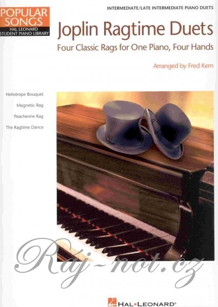Joplin ragtime duetsfour classic rags for one piano, four hands