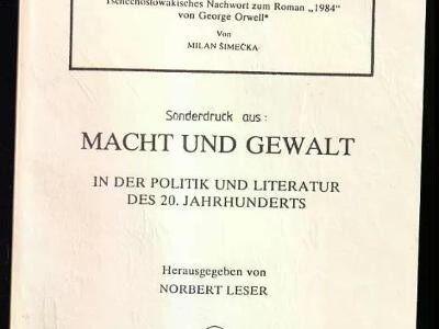 Macht und Gewalt in der Politik und Literatur des 20. Jahrhunderts /