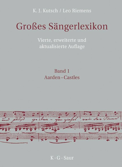 Grosses Sängerlexikon