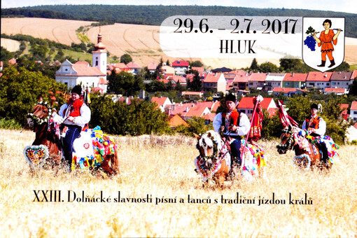 XXIII. Dolňácké slavnosti písní a tnaců s tradiční jízdou králů : 29. 6.-2. 7. 2017 Hluk