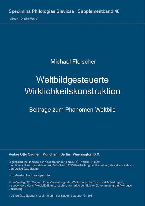 Weltbildgesteuerte Wirklichkeitskonstruktion :