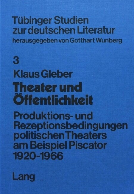 Theater und Öffentlichkeit :