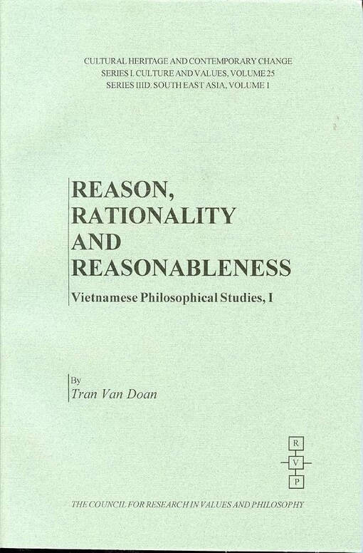 Reason, Rationality, and Reasonableness