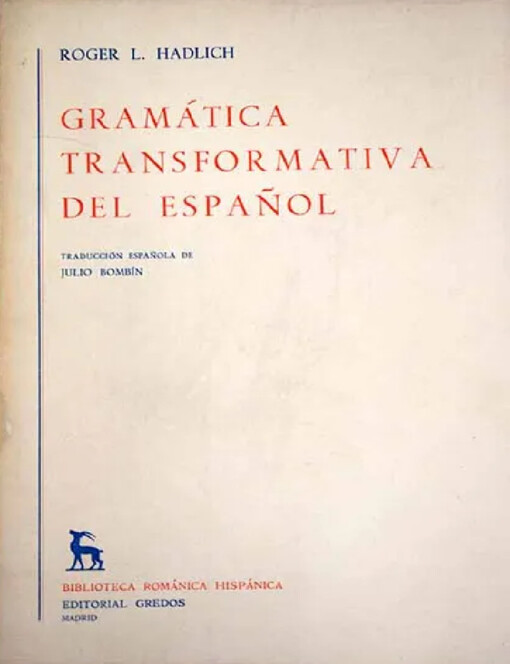 Gramática transformativa del espanol
