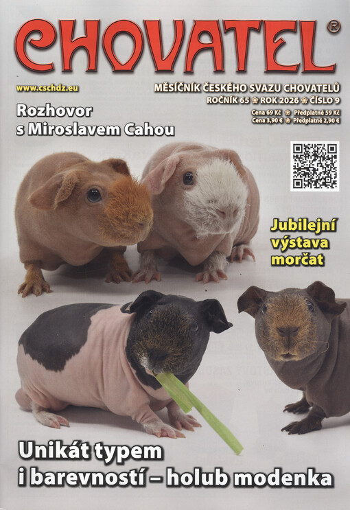 Chovatel : odborně zájmový měsíčník Českého svazu chovatelů