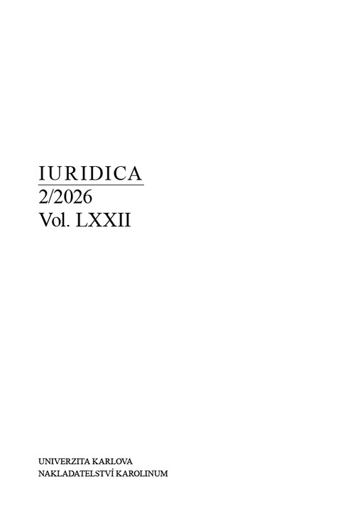 Acta Universitatis Carolinae, Iuridica